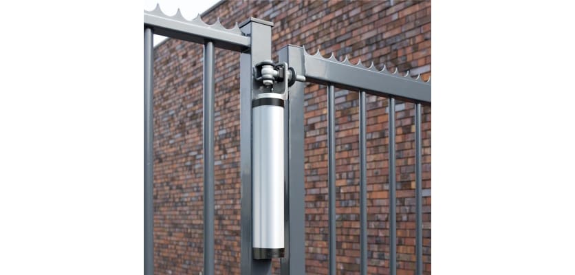 The Locinox Rhino Aesthetical Gate Closer installed on a gate