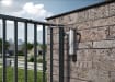 Wall-mounted Locinox Verticlose All-Round Hydraulic Gate Closer installed on a wall for a gate