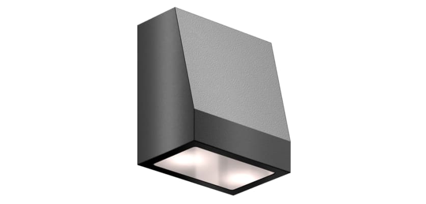 Black Locinox Hepta75 Architectural Wall Lighting