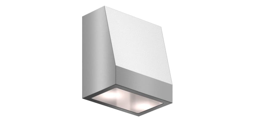 Silver Locinox Hepta75 Architectural Wall Lighting