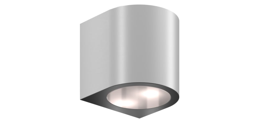 Uncoloured 75mm Locinox Arco Architectural Wall Lighting