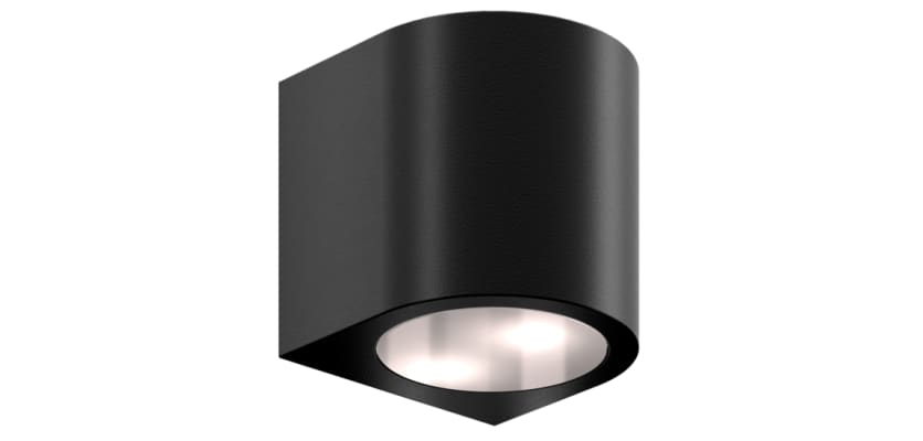 Black 75mm Locinox Arco Architectural Wall Lighting