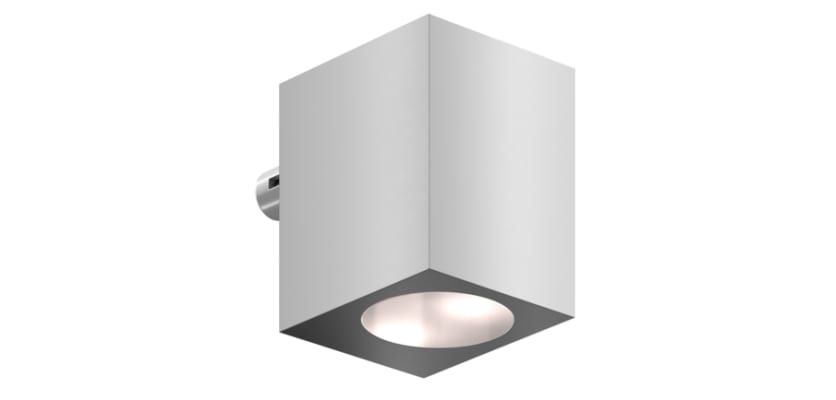 Uncoloured 55mm Locinox Cube Architectural Wall Lighting