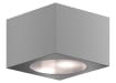 Grey 75mm Locinox Cube Architectural Wall Lighting