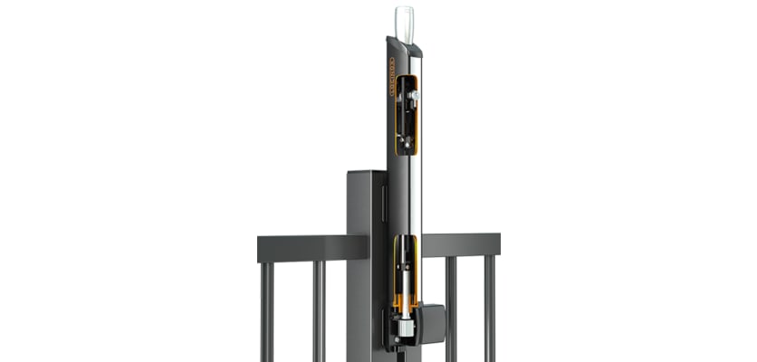 Locinox Fortima-QF Child Safe Magnetic Latch installed on railing gate