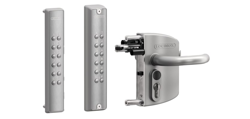 Locinox keypad and surface mounted lock