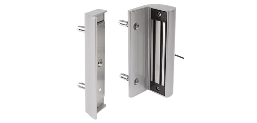 Silver MAGMAG3000 Surface Mounted Electromagnetic Lock Without HandlesMAGMAG3000 Surface Mounted Electromagnetic Lock Without Handles