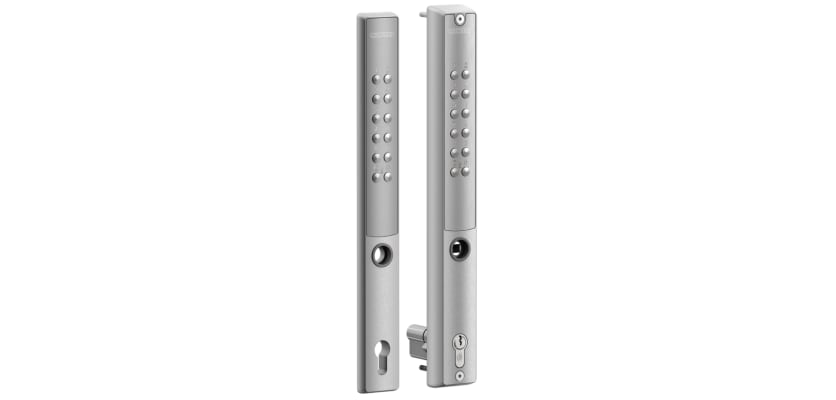 Double silver finish Locinox Vera Battery Powered Code Lock