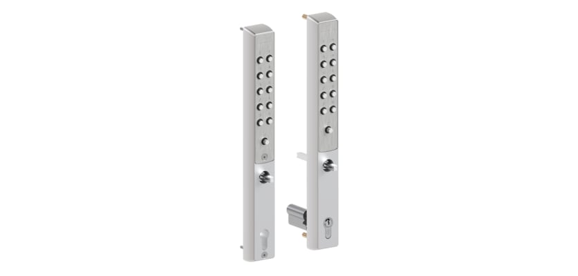 Silver finish double Locinox Vita Mechanical Code Lock