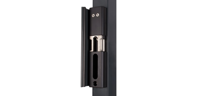 Black finish Locinox Modulec-SA Surface Mounted Electric Strike