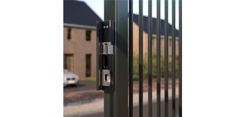 Installed black finish Locinox Modulec-SH Surface Mounted Electric Security Keep