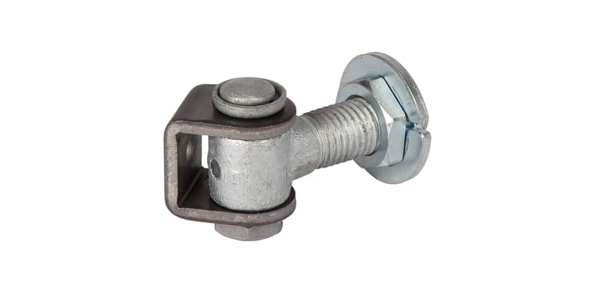 Locinox G90LR Vandal-Proof One-Way 90° Hinge Pair With Adjustable Welding Nut