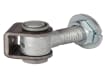 Locinox G90LR Vandal-Proof One-Way 90° Hinge Pair With Adjustable Welding Nut