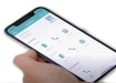 Smartphone with a Cloud Subscription service on screen