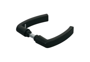 Locinox 3006P Black Polyamide Rounded Rectangular Handle Pair