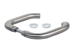 A Locinox 3006I-H Stainless Steel Cylindrical Handle Pair