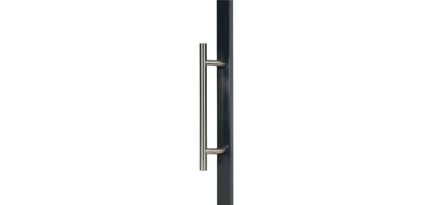 A Locinox BAR-I Stainless Steel Fixed Handle - 60 degree bracket