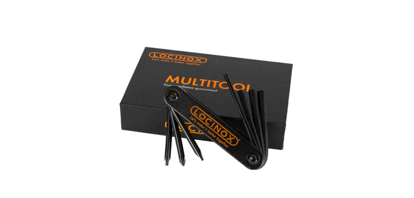 The Locinox Multitool with its box