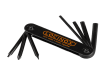 The Locinox Multitool showing the 7 different tools available