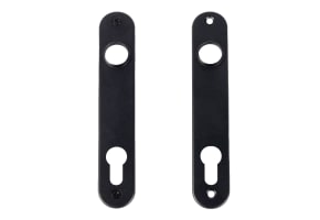 Locinox Anodised Aluminium Cover Plate Pair For Insert Locks