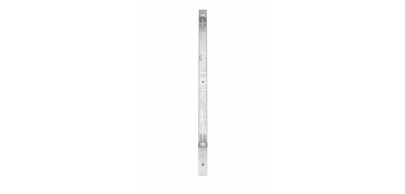 Galvanised wall plate with two hinges