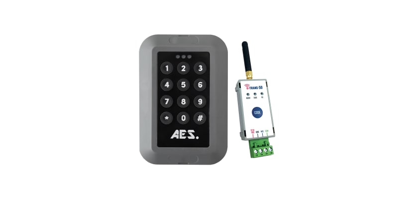 AES wireless keypad with E-Trans