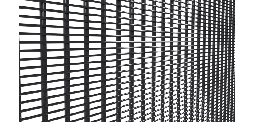 Close up of Black Mesh Pro 10 Panel