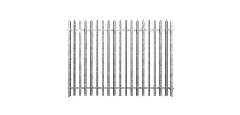 PaliGuard 3.0m high fencing, with W shaped profile, single point, and dig in posts