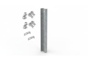 2.4m High End Post Kit for PaliGuard® Fencing