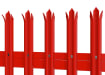 Red PaliGuard® pale with triple point head