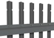 Grey PaliGuard® pale with round and notched head