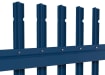 Blue PaliGuard® pale with round and notched head
