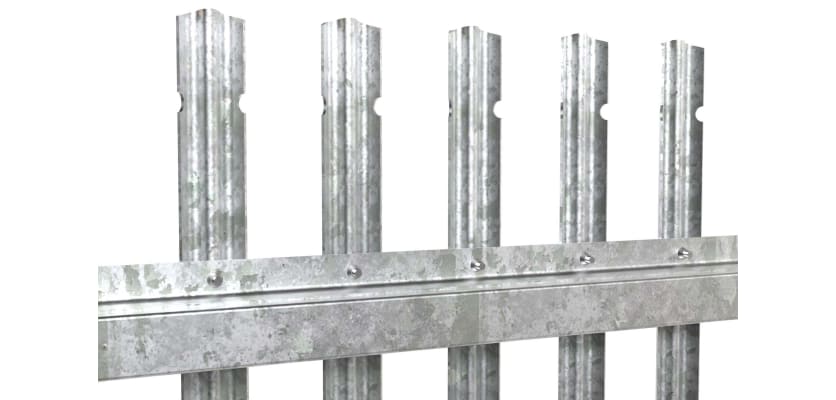 Galvanised PaliGuard® pale with round and notched head