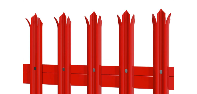 Red PaliGuard® pale with triple point head