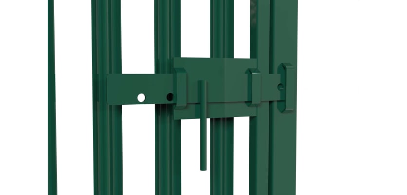 Palisade gate sliding lock