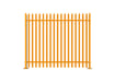 PaliGuard 2.4m Palisade Fence Panel - Single Pointed W Profile Pales - Bolt Down Posts - Yellow