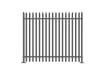 PaliGuard 2.4m Palisade Fence Panel - Single Pointed W Profile Pales - Bolt Down Posts - Grey