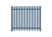 PaliGuard 2.4m Palisade Fence Panel - Triple Pointed D Profile Pales - Bolt Down Posts - Blue