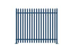 PaliGuard 2.4m Palisade Fence Panel - Triple Pointed W Profile Pales - Bolt Down Posts - Blue