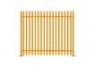 PaliGuard 2.4m Palisade Fence Panel - Triple Pointed W Profile Pales - Bolt Down Posts - Yellow