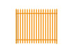 PaliGuard 2.4m Palisade Fence Panel - Single Pointed D Profile Pales - Dig In Posts - Yellow