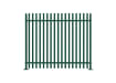 PaliGuard 2.4m Palisade Fence Panel - Round and Notched D Profile Pales - Bolt Down Posts - Green