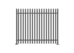 PaliGuard 2.4m Palisade Fence Panel - Triple Pointed W Profile Pales - Bolt Down Posts - Grey
