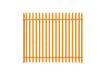 PaliGuard 2.4m Palisade Fence Panel - Round and Notched W Profile Pales - Dig In Posts - Yellow
