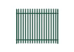 PaliGuard 2.4m Palisade Fence Panel - Round and Notched D Profile Pales - Dig In Posts - Green