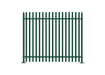 PaliGuard 3.0m High Powder Coated Palisade Fence Kit - Round and Notched W Pales - Bolt Down Posts - Green