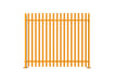 PaliGuard 3.0m High Powder Coated Palisade Fence Kit - Round and Notched W Pales - Bolt Down Posts - Yellow