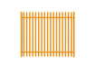 PaliGuard 3.0m High Powder Coated Palisade Fence Kit - Round and Notched W Pales - Dig In Posts - Yellow
