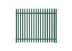PaliGuard 3.0m High Powder Coated Palisade Fence Kit - Round and Notched W Pales - Dig In Posts - Green