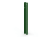 Green 1.8m high end post for PaliGuard fencing with fixings